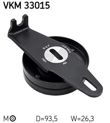 Rolo tensor da correia trapezoidal estriada SKF ref. VKM 33015